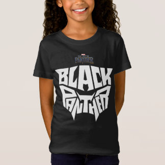 Black Panther | Panther Head Typography Graphic T-Shirt
