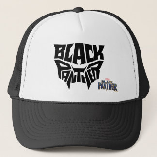 Black Panther | Panther Head Typography Graphic Trucker Hat