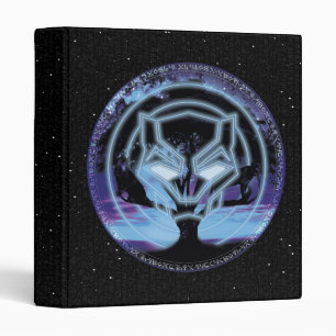 Black Panther   Panther Symbol & Wawa Tree 3 Ring Binder