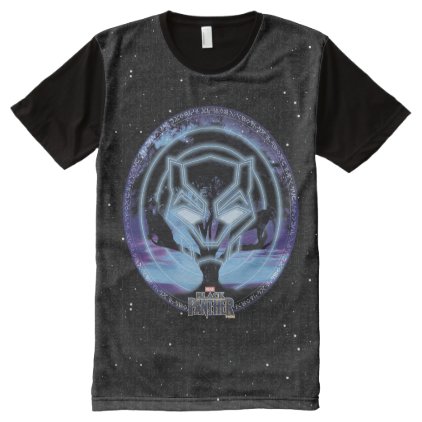 Black Panther | Panther Symbol &amp; Wawa Tree All-Over-Print T-Shirt