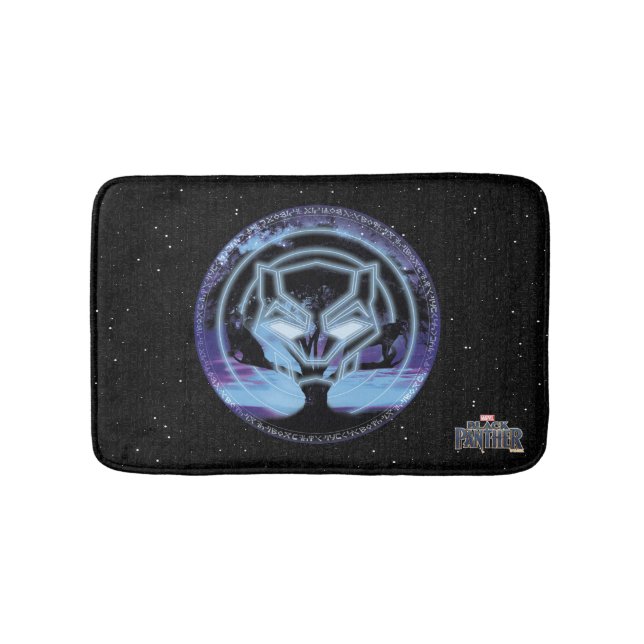 Black Panther | Panther Symbol & Wawa Tree Bath Mat (Front)
