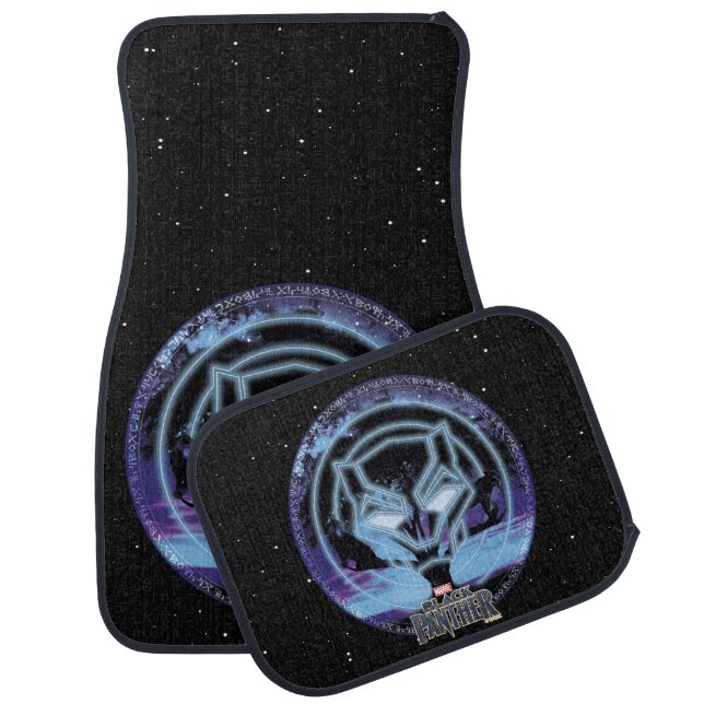 Black Panther | Panther Symbol & Wawa Tree Car Mat (Set)