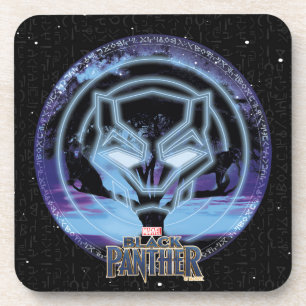 Black Panther   Panther Symbol & Wawa Tree Drink Coaster