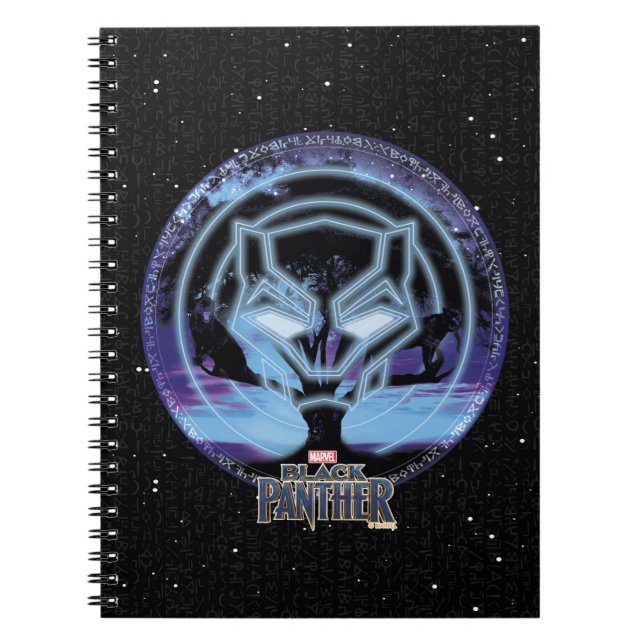 Black Panther | Panther Symbol & Wawa Tree Notebook (Front)