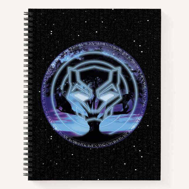 Black Panther | Panther Symbol & Wawa Tree Notebook (Front)