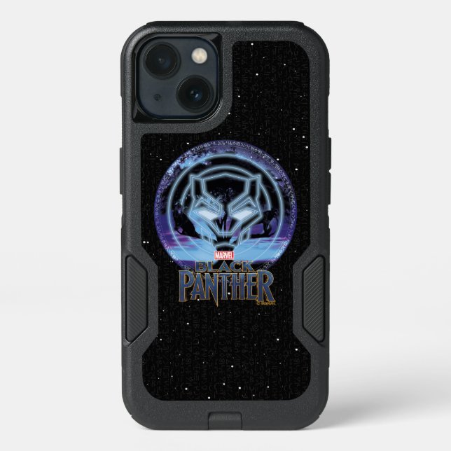 Black Panther | Panther Symbol & Wawa Tree Otterbox iPhone Case (Back)