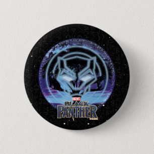 Black Panther   Panther Symbol & Wawa Tree Pinback Button