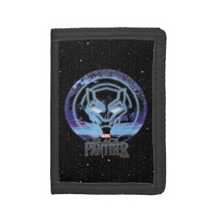 Black Panther   Panther Symbol & Wawa Tree Trifold Wallet
