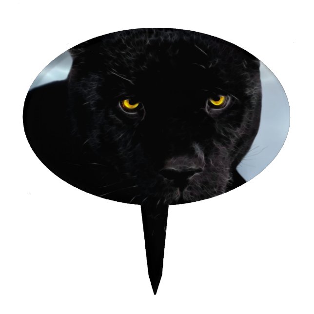 Black Panther Panthera Cake Topper (Front)