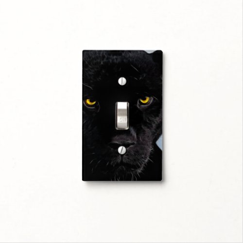 Black Panther Panthera Light Switch Cover