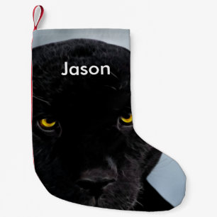 Black Panther Panthera Small Christmas Stocking