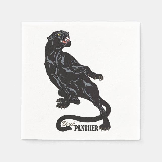 black panther paper napkins (Front)