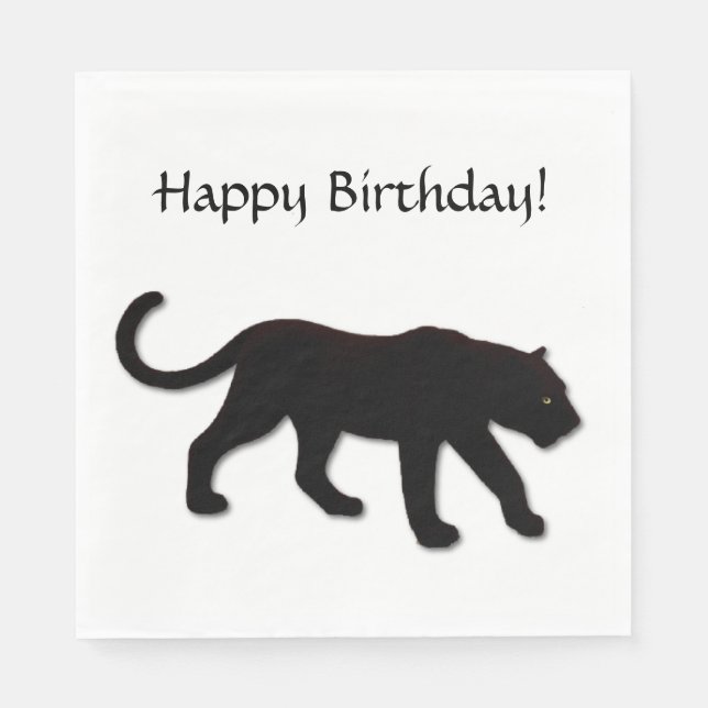 Black Panther Paper Napkins (Front)