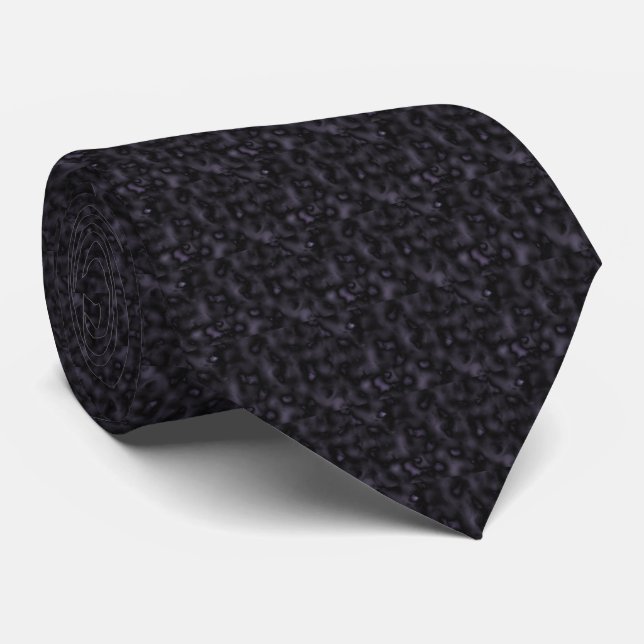 Black Panther Pattern Tie (Rolled)