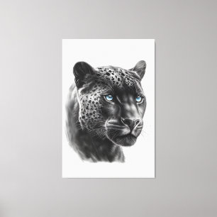 Black Panther - Pencil Drawing Canvas Print