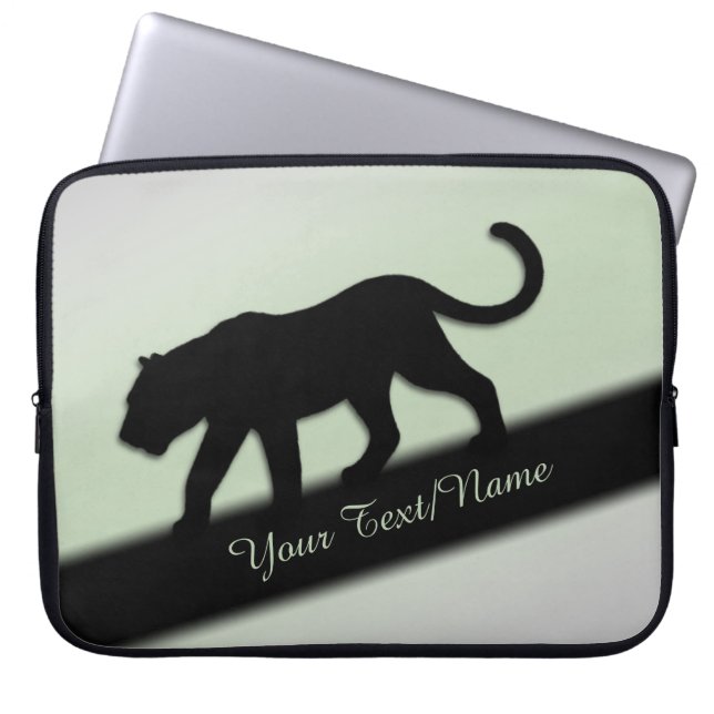 Black Panther Personal Laptop Sleeve (Front)