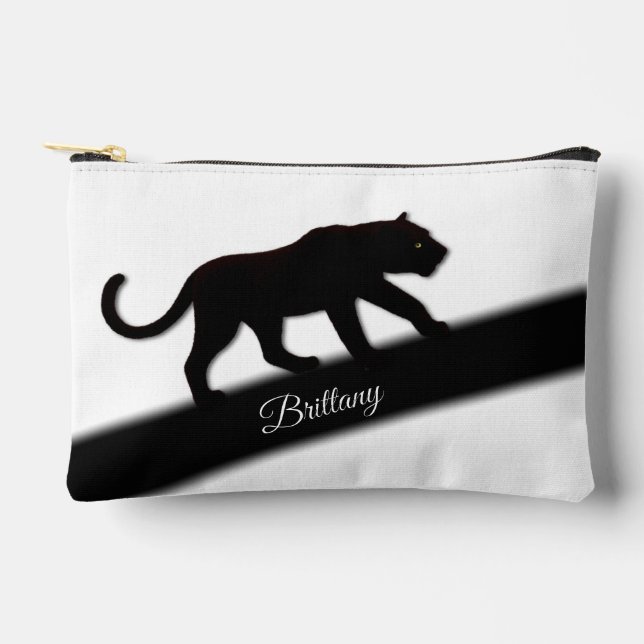 Black Panther Personal Name Accessory Pouch (Front)