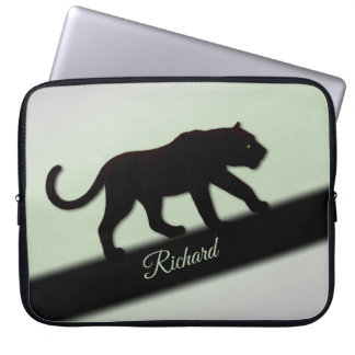 Black Panther Personal Name Laptop Sleeve