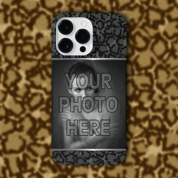 Black Panther Photo Template Iphone 14 Pro Max Case by JerryLambert at Zazzle