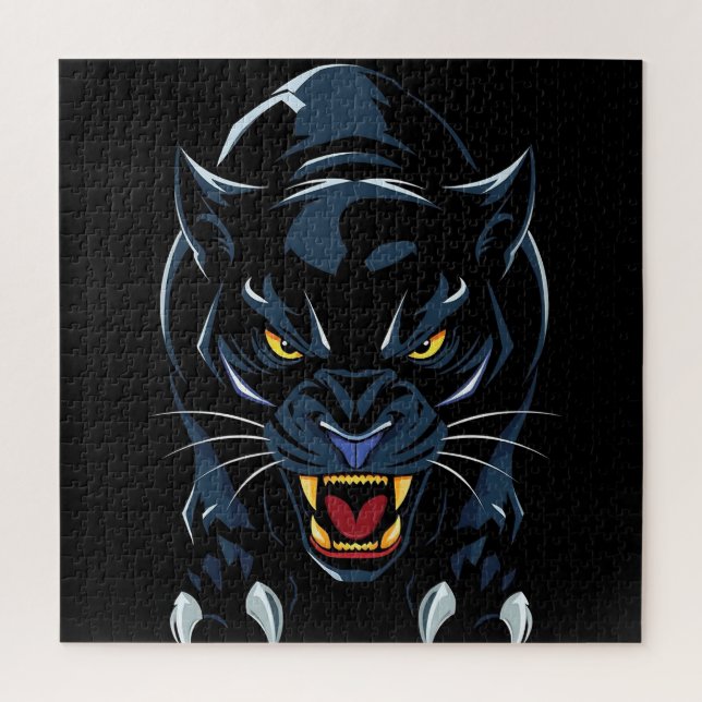 Black Panther Portrait For Wildlife Puzzle Fans (Vertical)