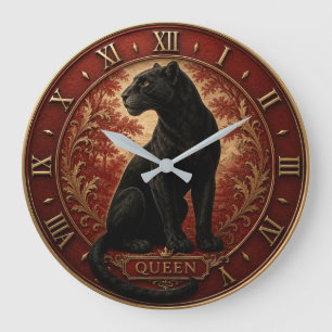 Black Panther Queen Large Clock