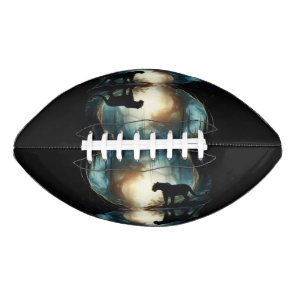 Black Panther Reflected in Pool of Water in Jungle Football