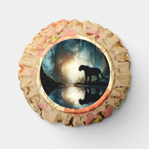 Black Panther Reflected in Pool of Water in Jungle Reese's Peanut Butter Cups