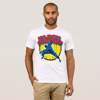 Black Panther Retro Character Art Graphic T-Shirt