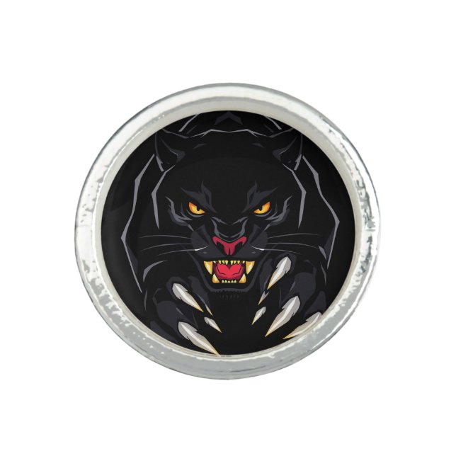 Black panther ring (Front)