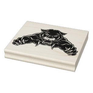 Black Panther Rubber Stamp