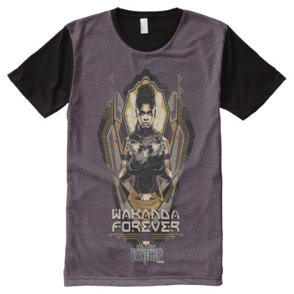 Black Panther | Shuri &quot;Wakanda Forever&quot; All-Over-Print T-Shirt