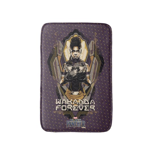Black Panther Shuri "Wakanda Forever" Bathroom Mat