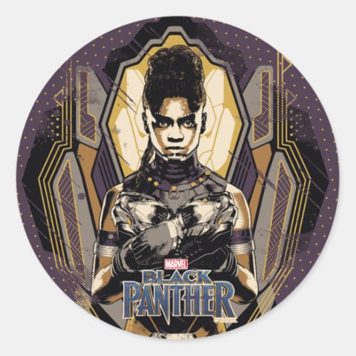 Black Panther  Shuri Wakanda Forever Classic Round Sticker