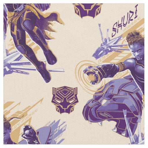 Black Panther | Shuri With Dragonflyers Fabric