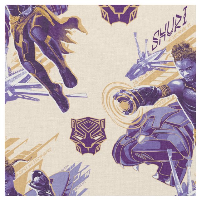 Black Panther | Shuri With Dragonflyers Fabric (Close Up)