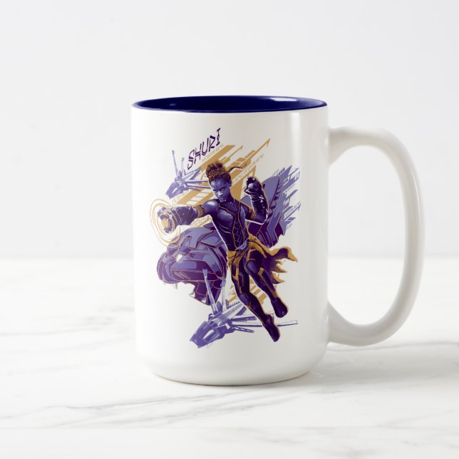 Black Panther | Shuri With Dragonflyers Two-Tone Coffee Mug (Right)
