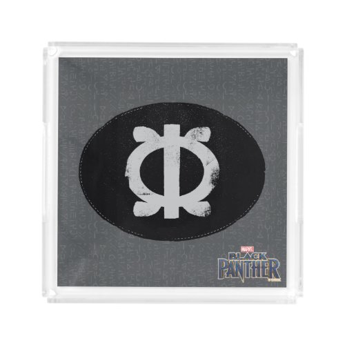 Black Panther  Shuris Wawa Aba Adinkra Symbol Acrylic Tray