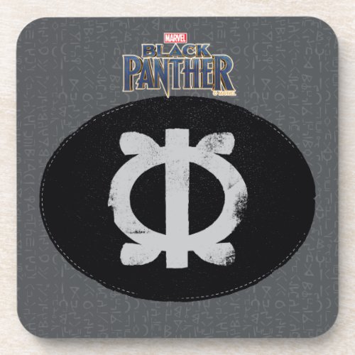 Black Panther  Shuris Wawa Aba Adinkra Symbol Coaster