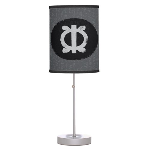 Black Panther  Shuris Wawa Aba Adinkra Symbol Table Lamp