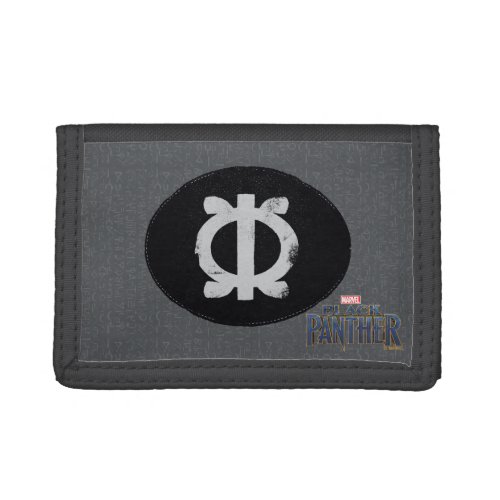 Black Panther  Shuris Wawa Aba Adinkra Symbol Tri_fold Wallet