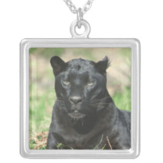 Black Panther Silver Plated Necklace