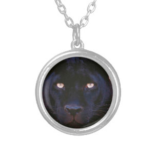 Black Panther Silver Plated Necklace