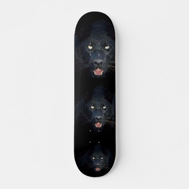 Black panther skateboard (Front)