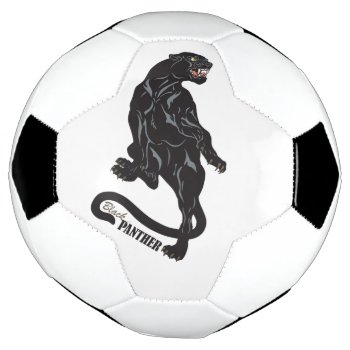 Black Panther Soccer Ball by insimalife at Zazzle