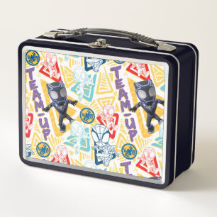 Black Panther & Spidey Team "Team-Up" Metal Lunch Box