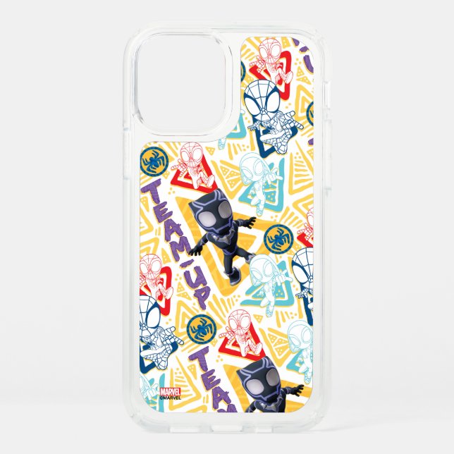 Black Panther & Spidey Team "Team-Up" Speck iPhone 12 Case (Front)