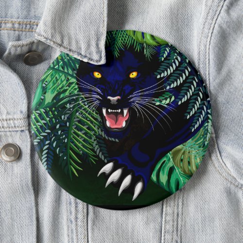 Black Panther Spirit of the Jungle Button