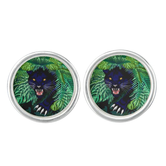 Black Panther Spirit of the Jungle Cufflinks (Front)
