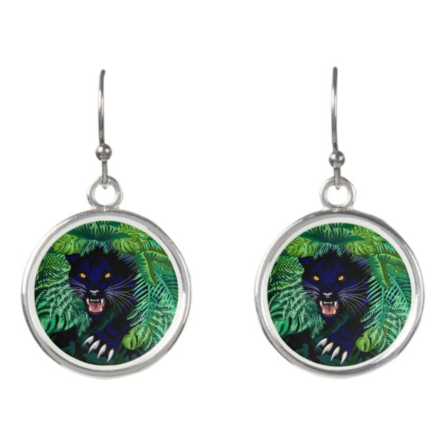 Black Panther Spirit of the Jungle Earrings (Front)