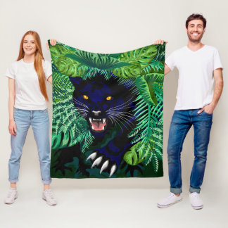 Black Panther Spirit of the Jungle Fleece Blanket